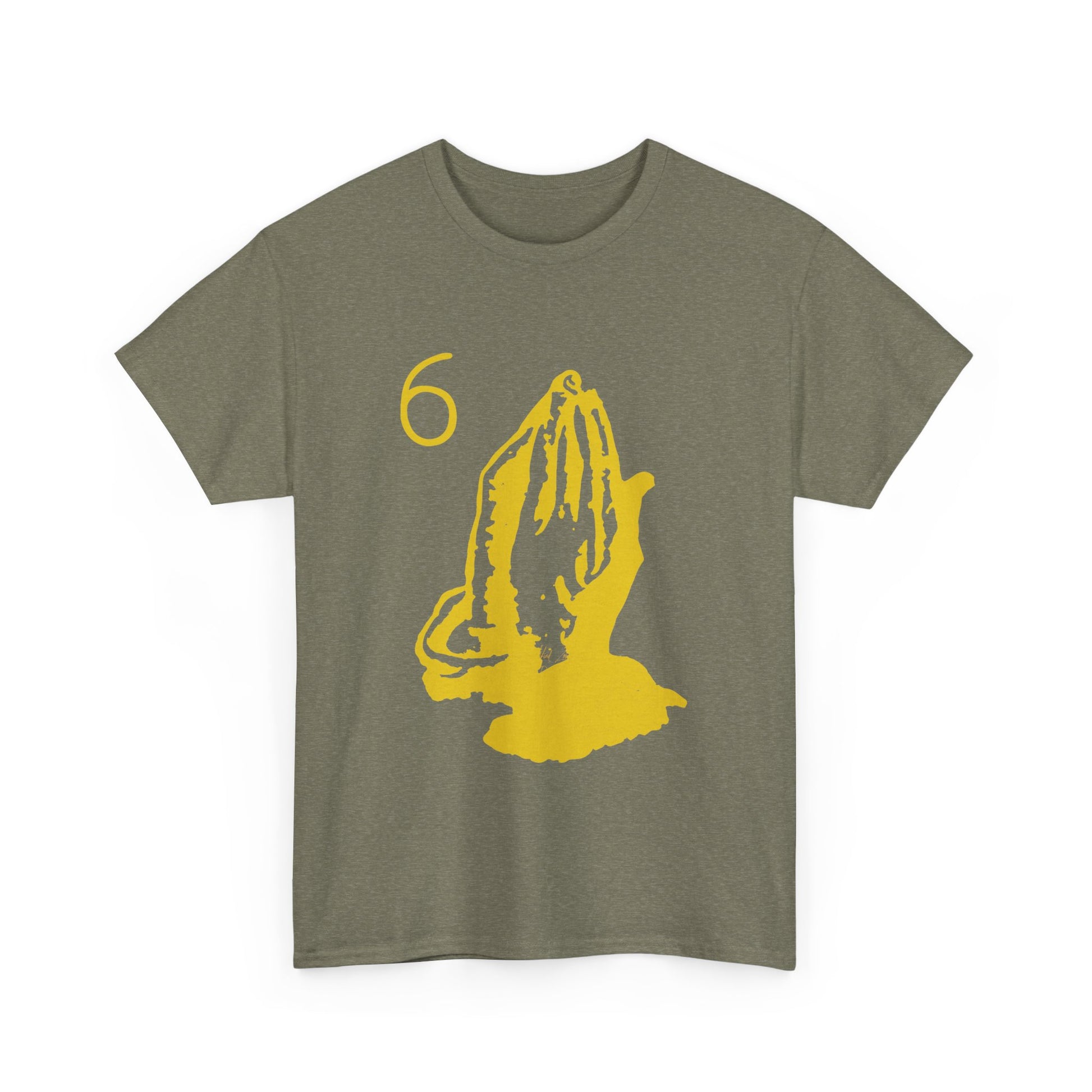 6 God Prayer Hands Heavy Cotton Tee Printify