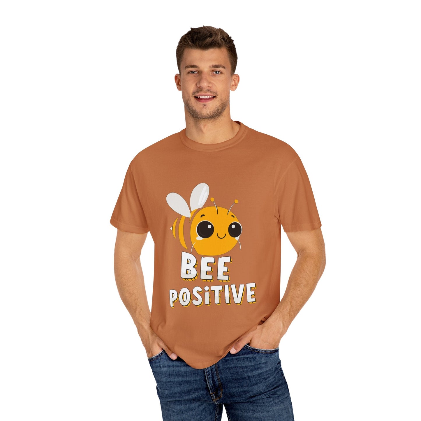 Dyed T-shirt – Snazzy Bee positive Edition Printify