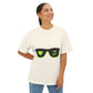 Neon Love Notes Unisex Oversized Boxy tee Printify