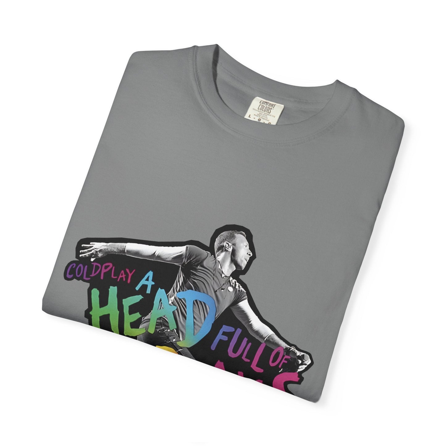 Unisex Garment-Dyed T-Shirt Inspired by Coldplay A Head Full of Dreams Chris Printify