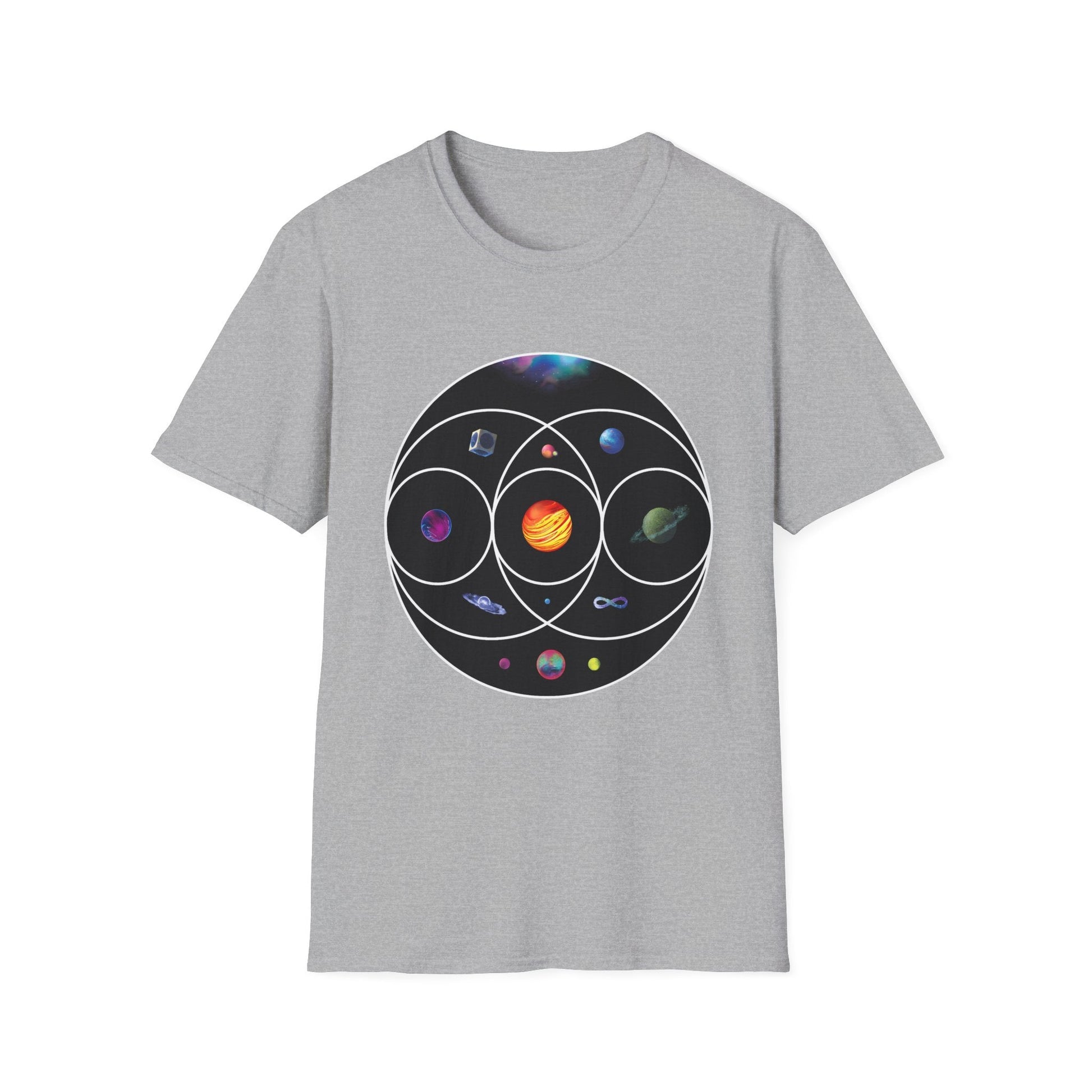 Unisex Softstyle T-Shirt Inspired by Coldplay’s Illustration Concept Printify