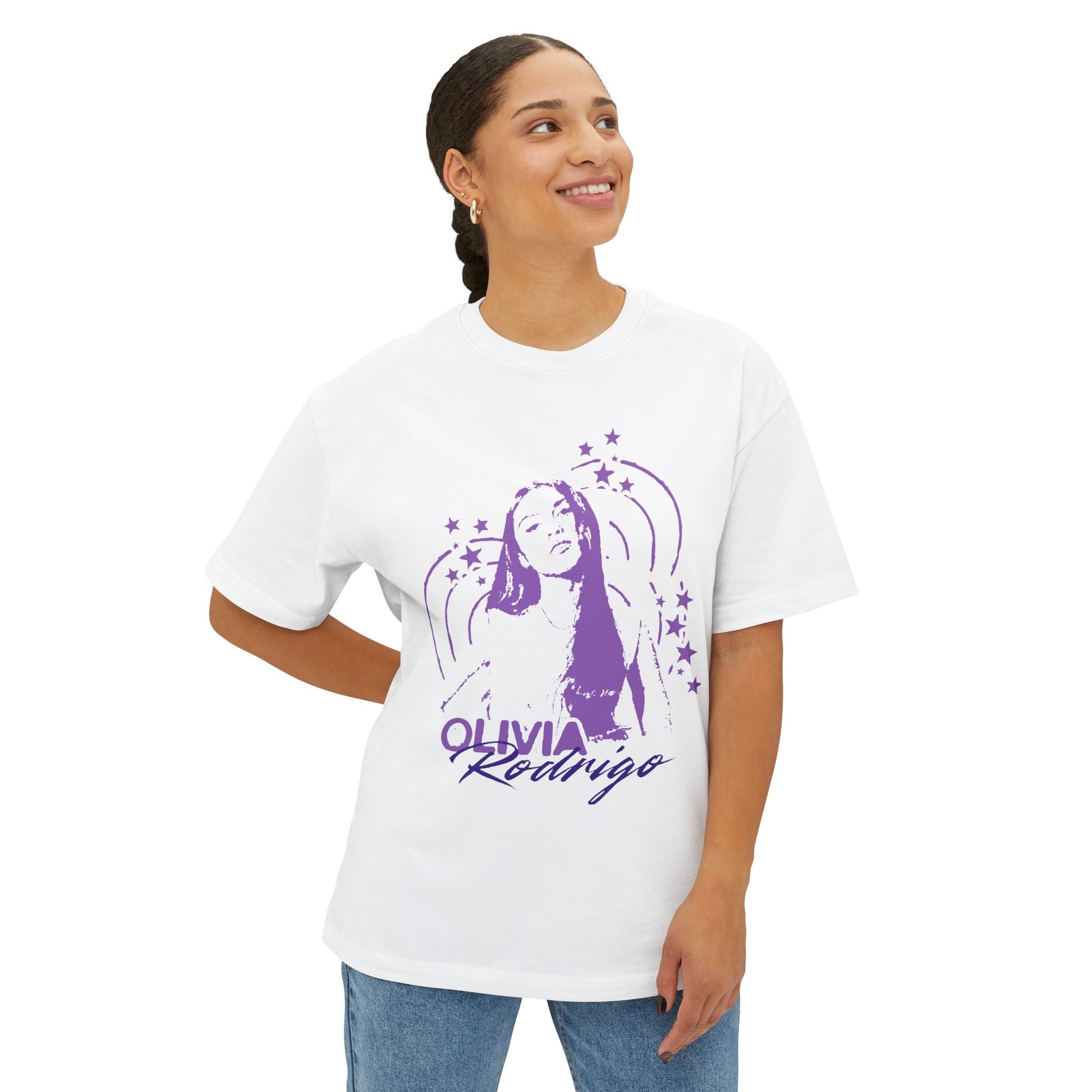 Olivia Rodrigo Star Portrait-Oversized Tee Printify
