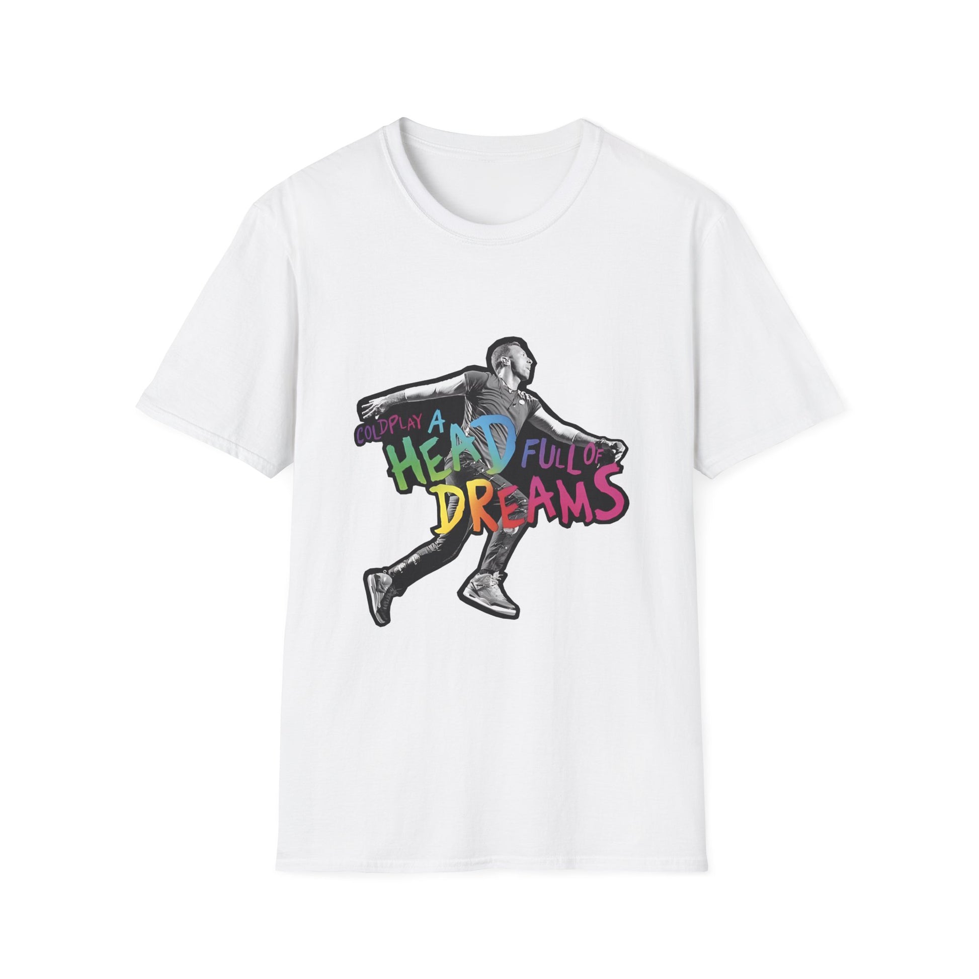 Unisex Softstyle T-Shirt Inspired by Coldplay A Head Full of Dreams Chris Printify