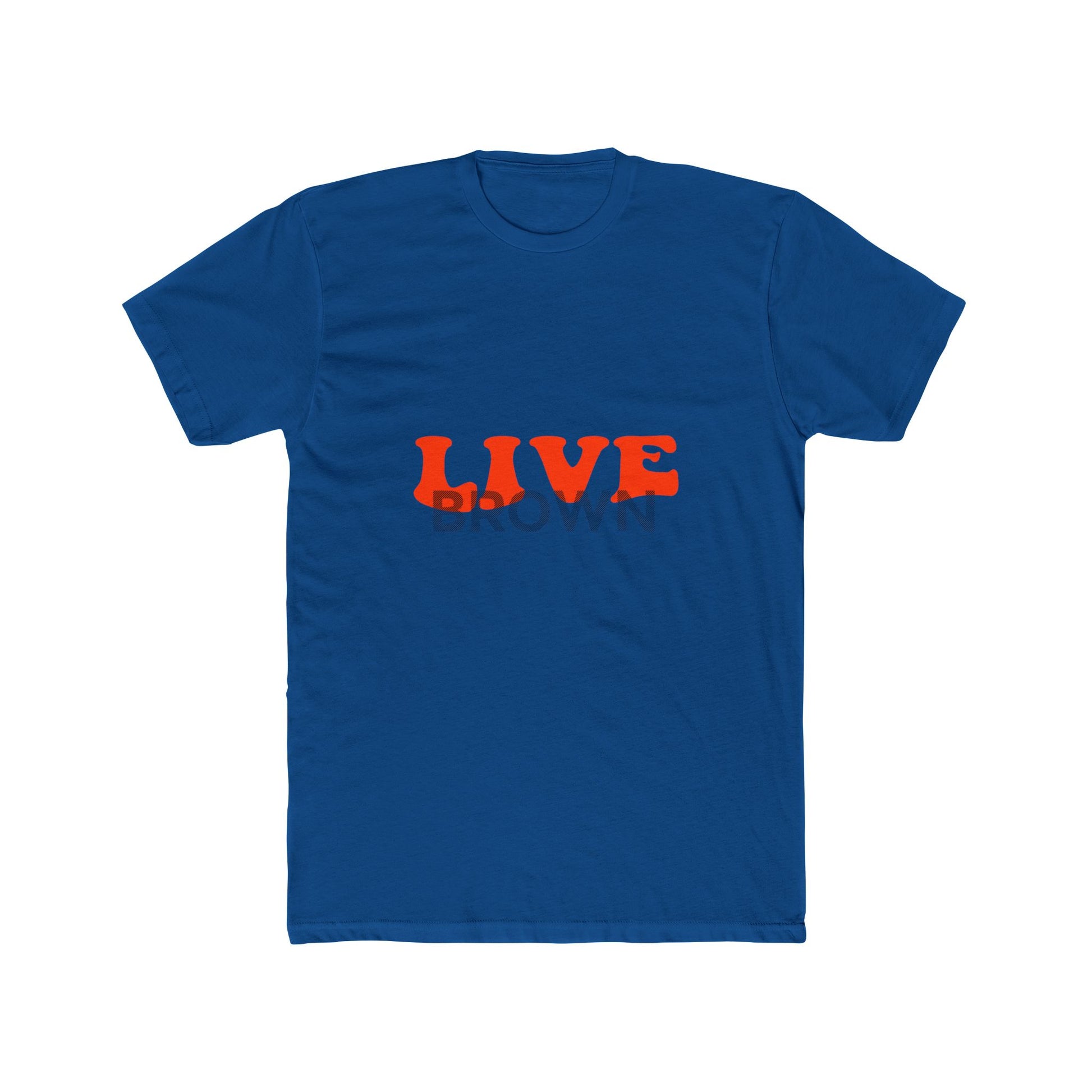 Retro Live Lettering Print Unisex Cotton Tee - snazzymerch