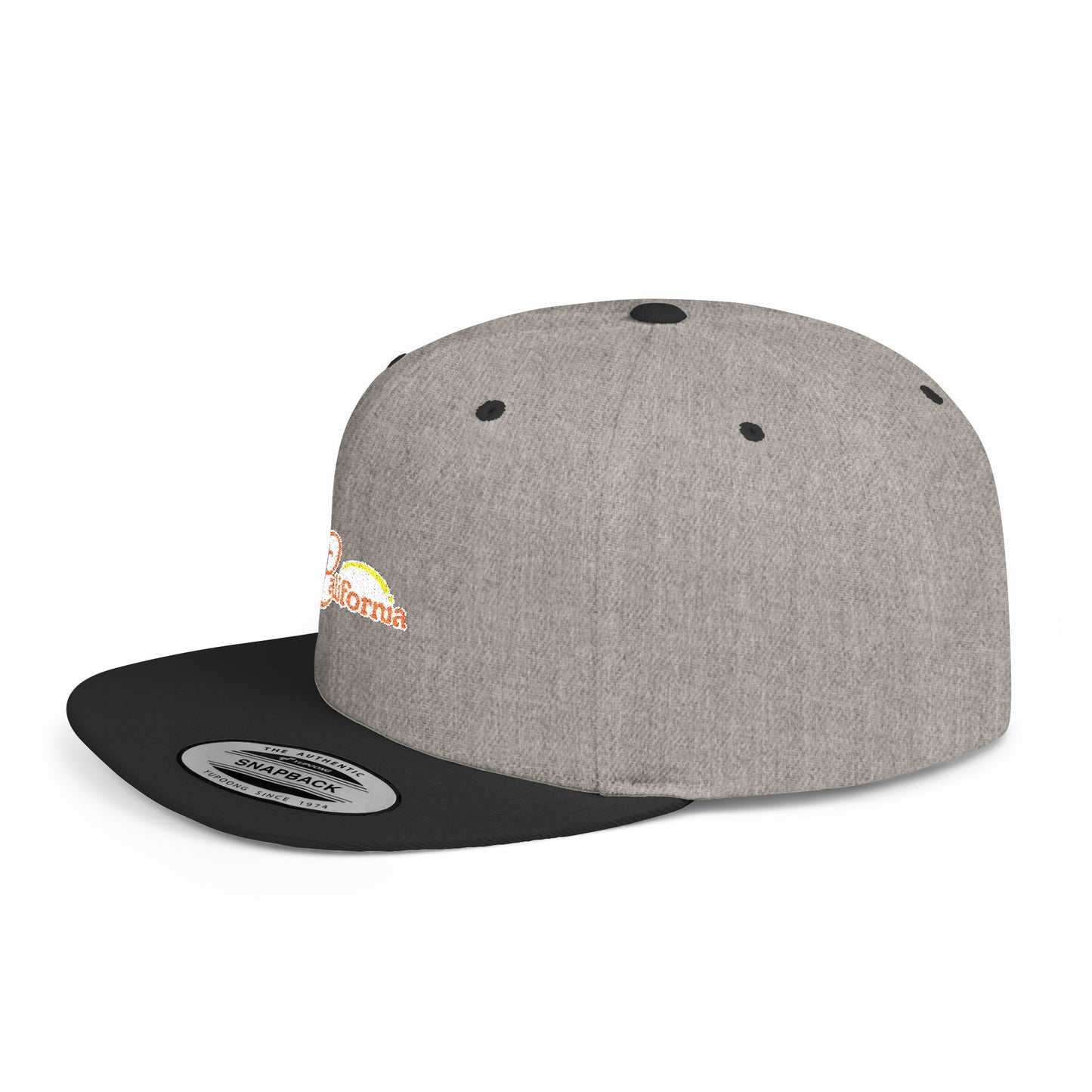 California Sunset Flat Bill Snapback - snazzymerch