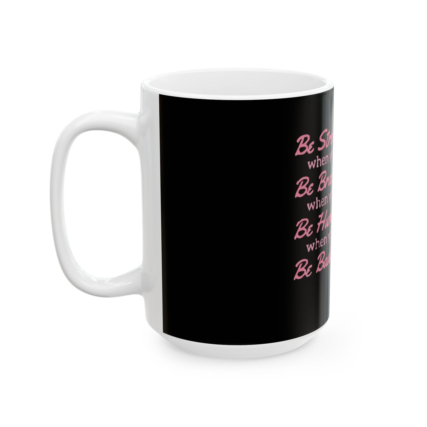 Beautiful Script Ceramic Mug, (11oz, 15oz) - snazzymerch