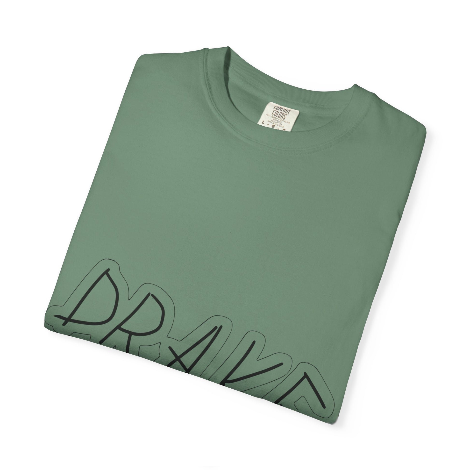 Dra-ke Graffiti Script Dyed Tshirt Printify