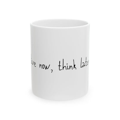 Retro Heart & Self Love Ceramic Mug, (11oz, 15oz) - snazzymerch