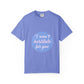 Blue Quote Circle Unisex Garment-Dyed T-shirt - snazzymerch