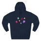 Rainbow Spark Burst Three-Panel Fleece Hoodie - snazzymerch