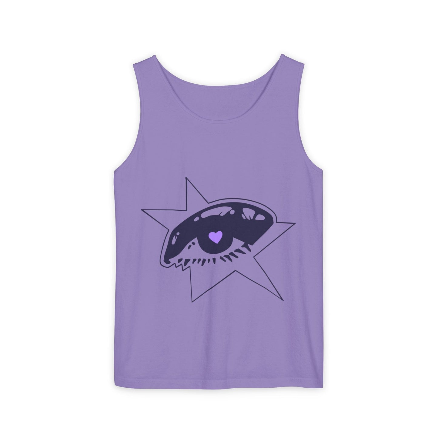 Purple Starry Eye-Dyed Tank Top Printify