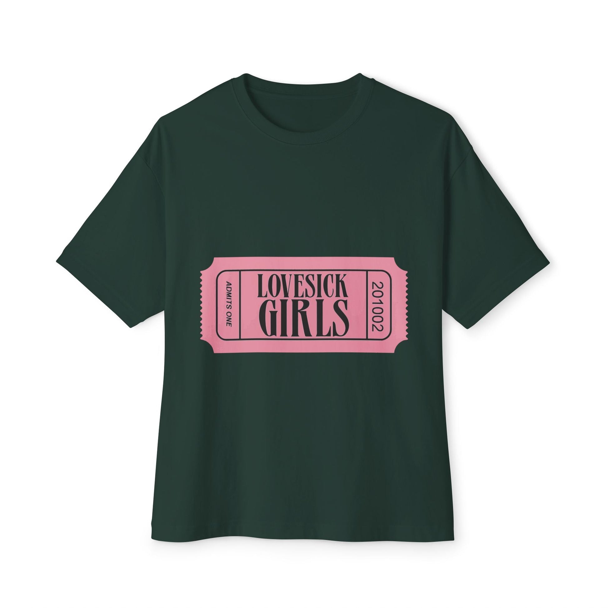 Lovesick Girls Ticket – Oversized Boxy Tee Printify