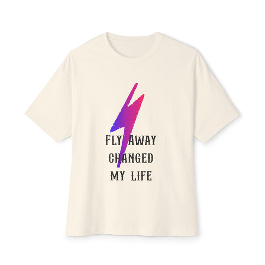 Power Surge Bolt Unisex Oversized Boxy tee Printify