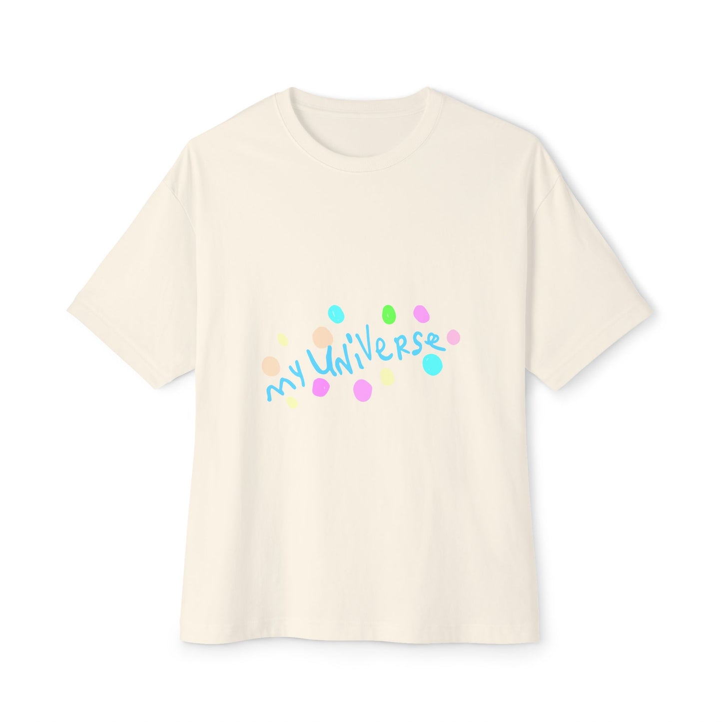 Pastel Universe Unisex Oversized Boxy Tee Printify