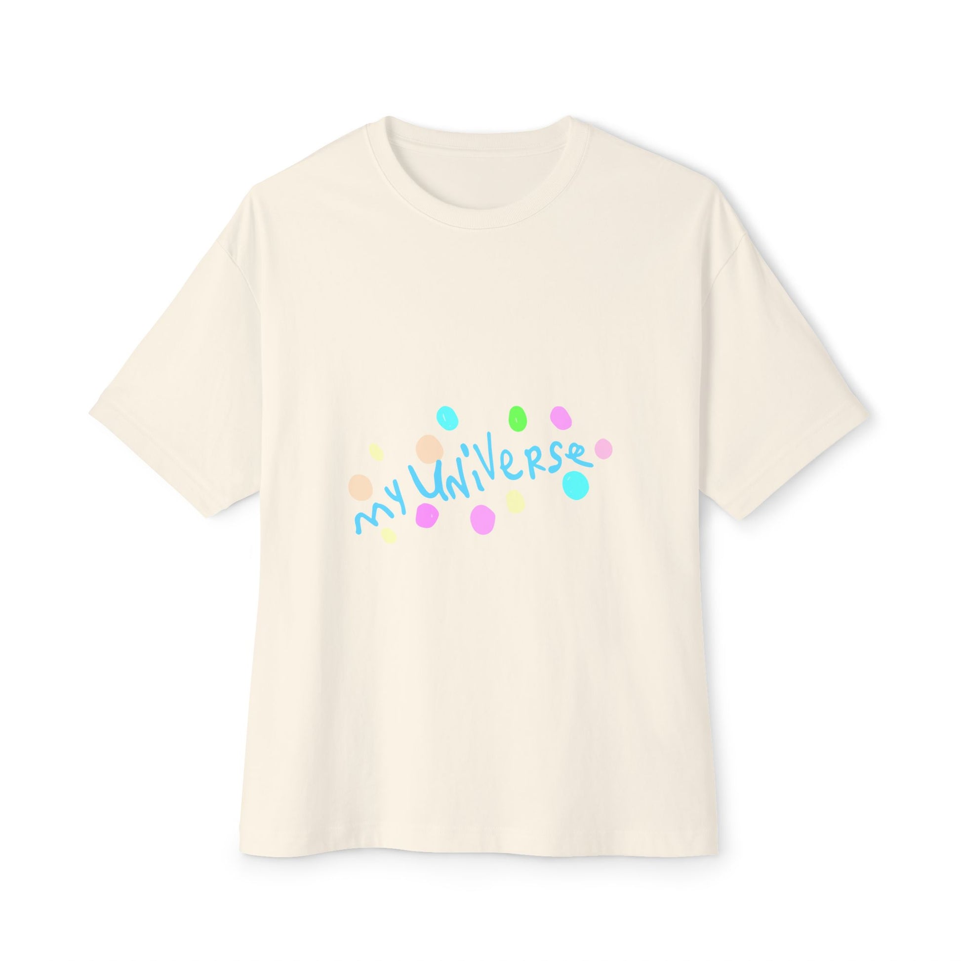 Pastel Universe Unisex Oversized Boxy Tee Printify