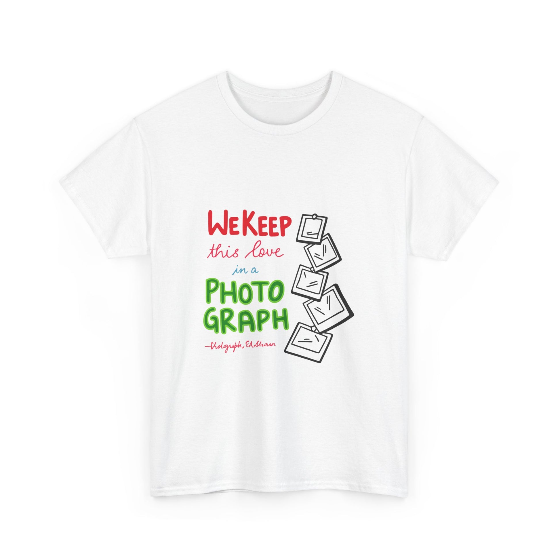 White Paw Print Unisex Heavy Cotton Tee Printify