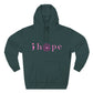 Pink Hope Smile Three-Panel Fleece Hoodie - snazzymerch