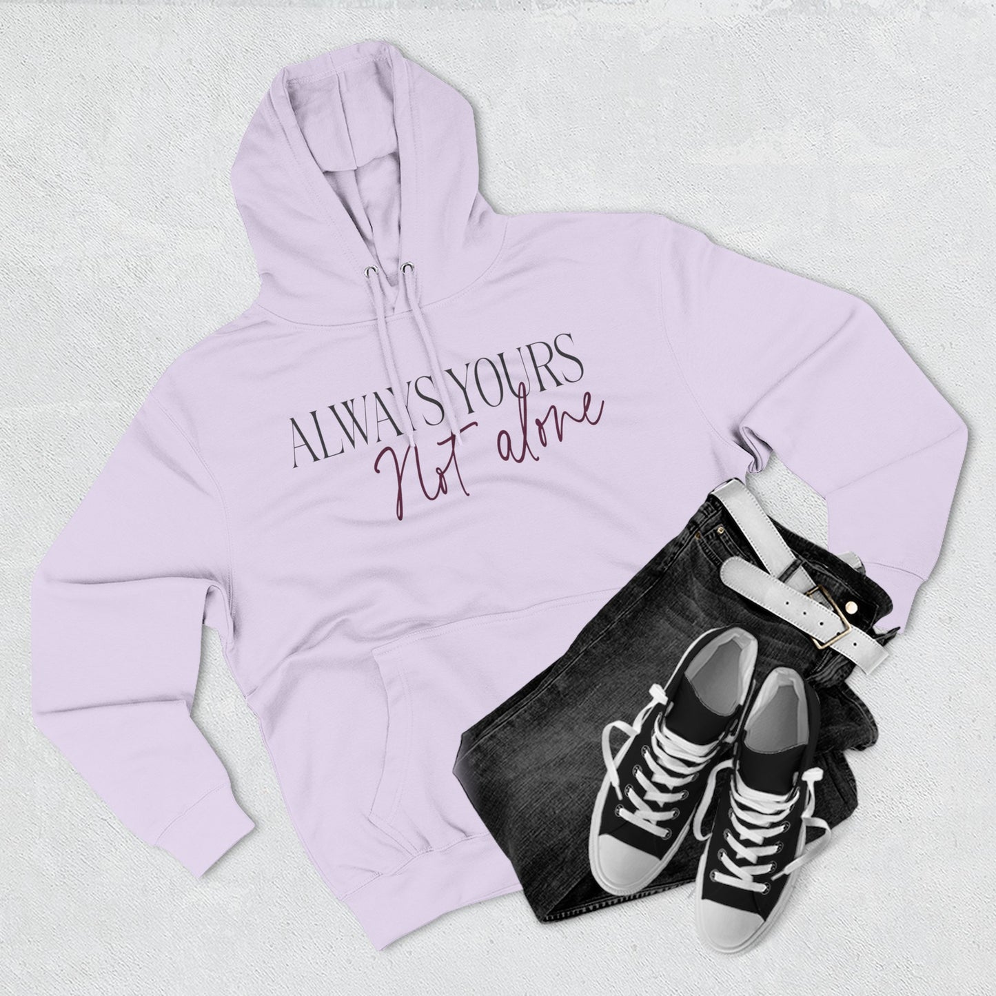 Always Yours Three-Panel Fleece Hoodie - snazzymerch