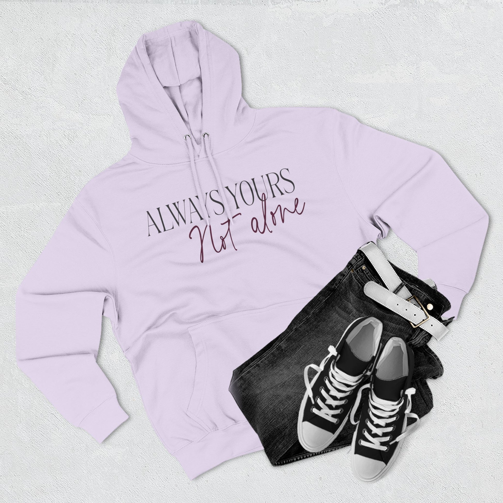 Always Yours Three-Panel Fleece Hoodie - snazzymerch