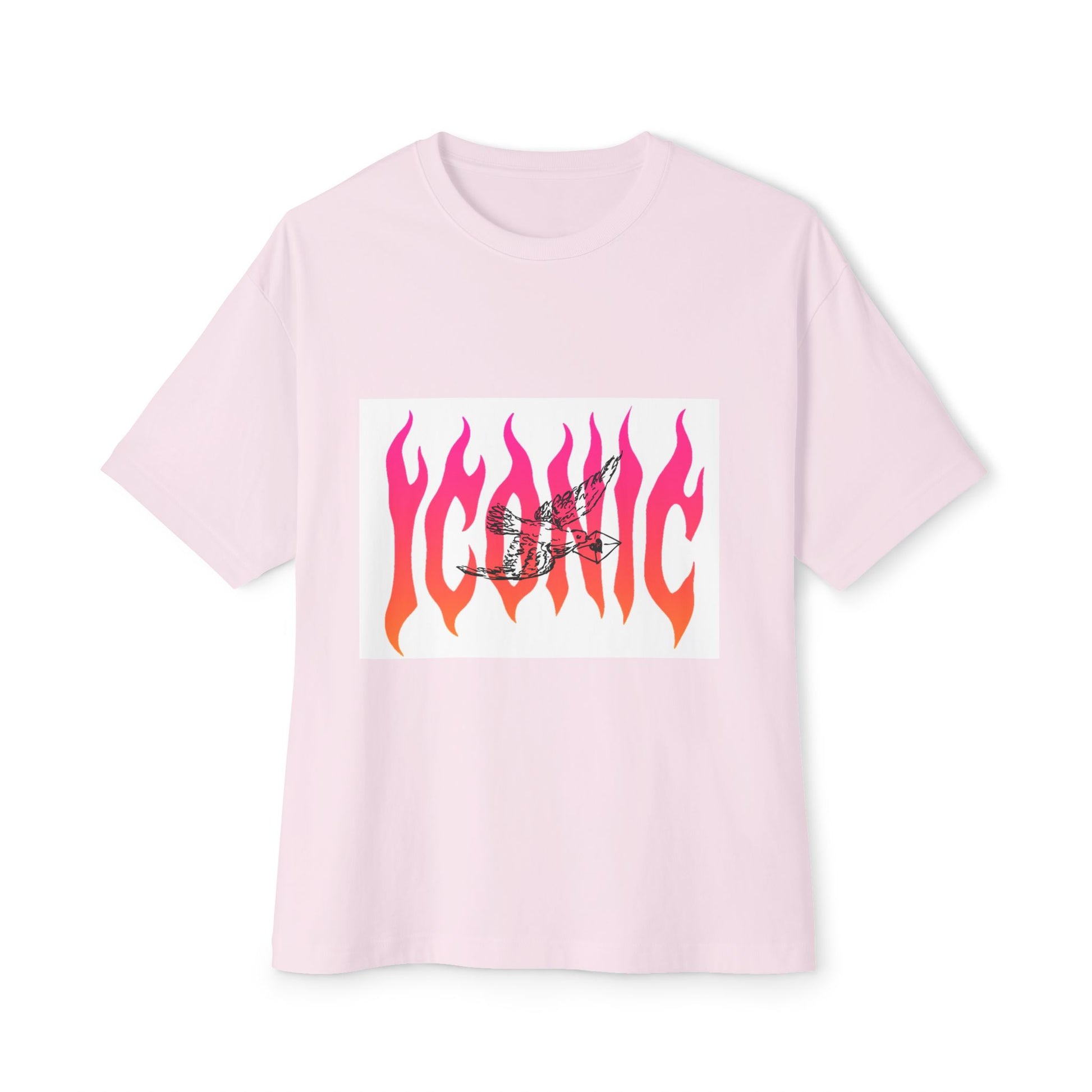 Flame Flight Iconic Unisex Oversized Boxy tee Printify