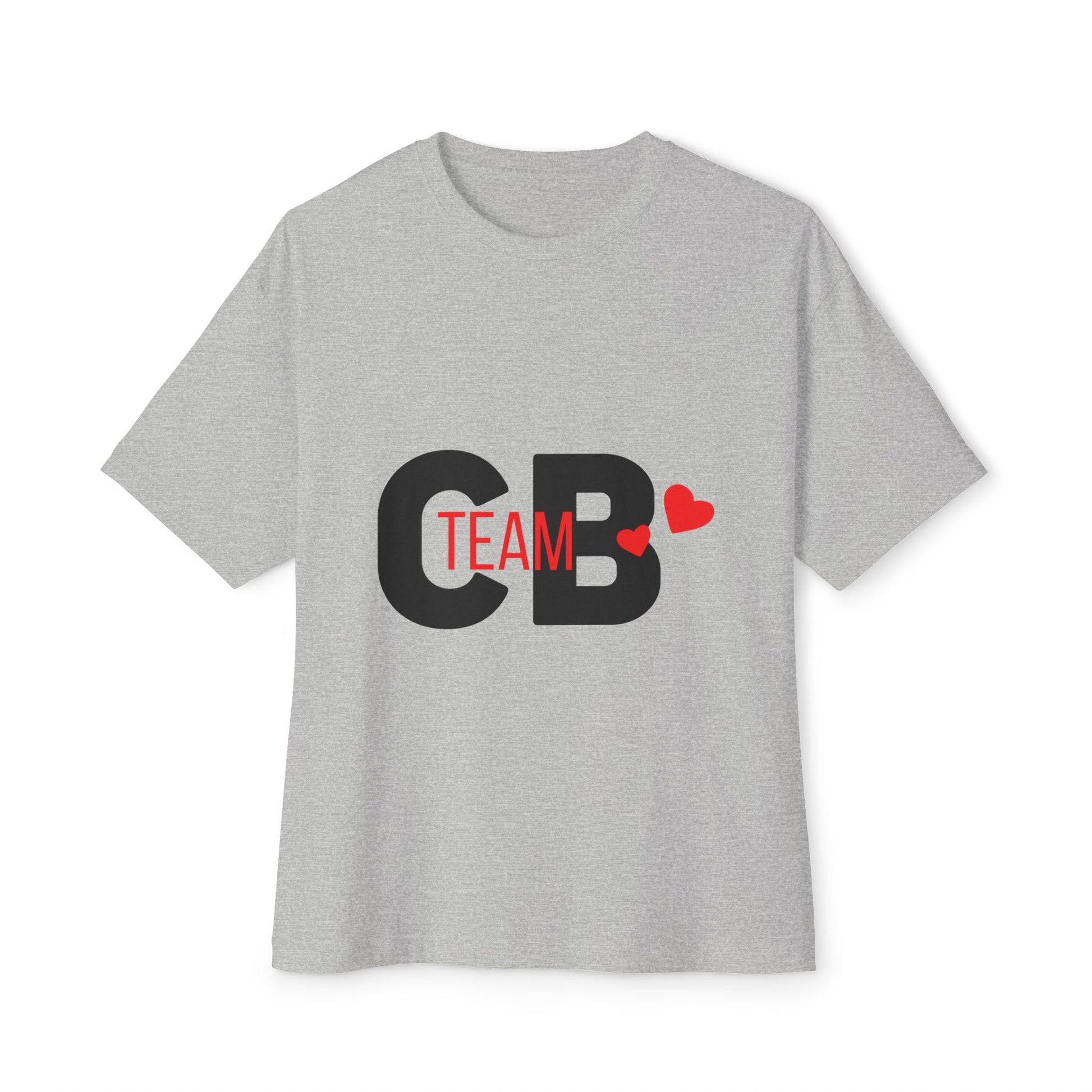 Heart Team Unisex oversized Boxy Tee - snazzymerch
