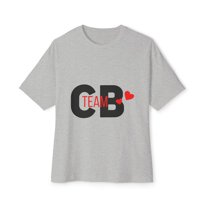 Heart Team Unisex oversized Boxy Tee - snazzymerch