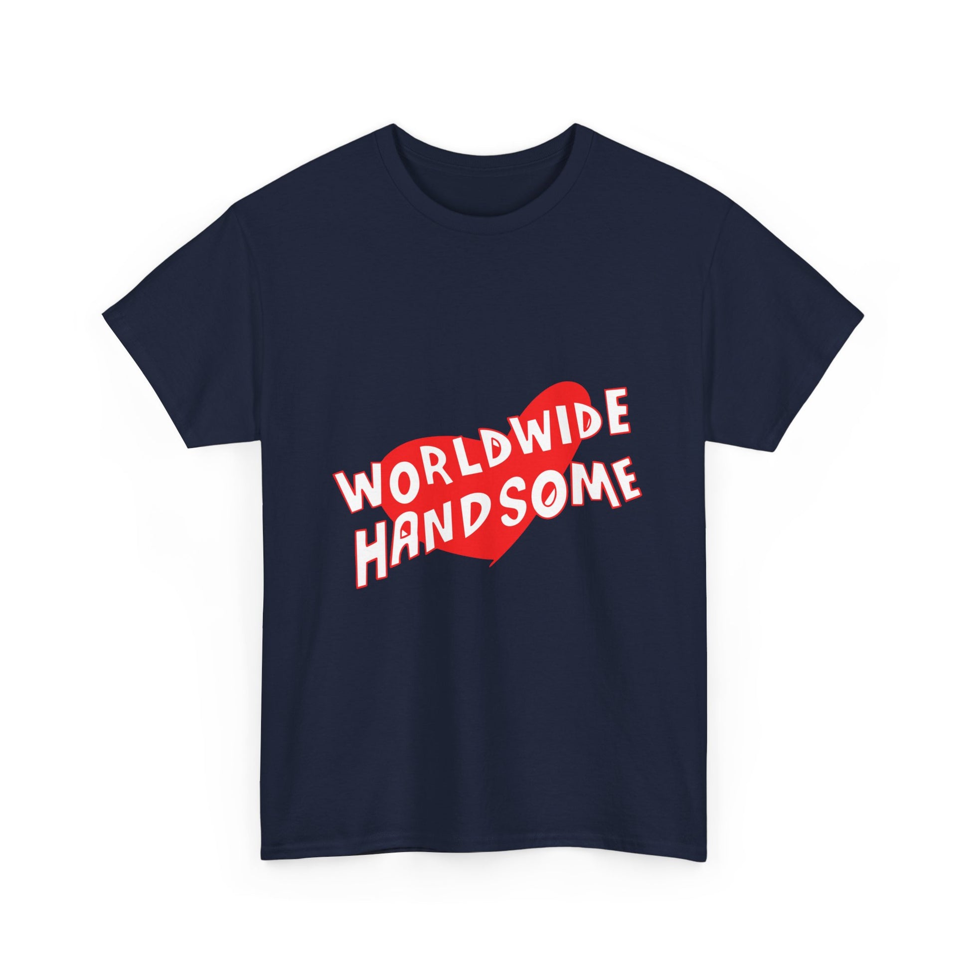 Worldwide Handsome Heart Unisex Heavy Cotton Tee Printify