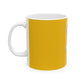 Yellow Glasses Portrait Ceramic Mug, (11oz, 15oz) - snazzymerch