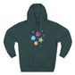 Color Pop Charm Patch Three-Panel Fleece Hoodie - snazzymerch