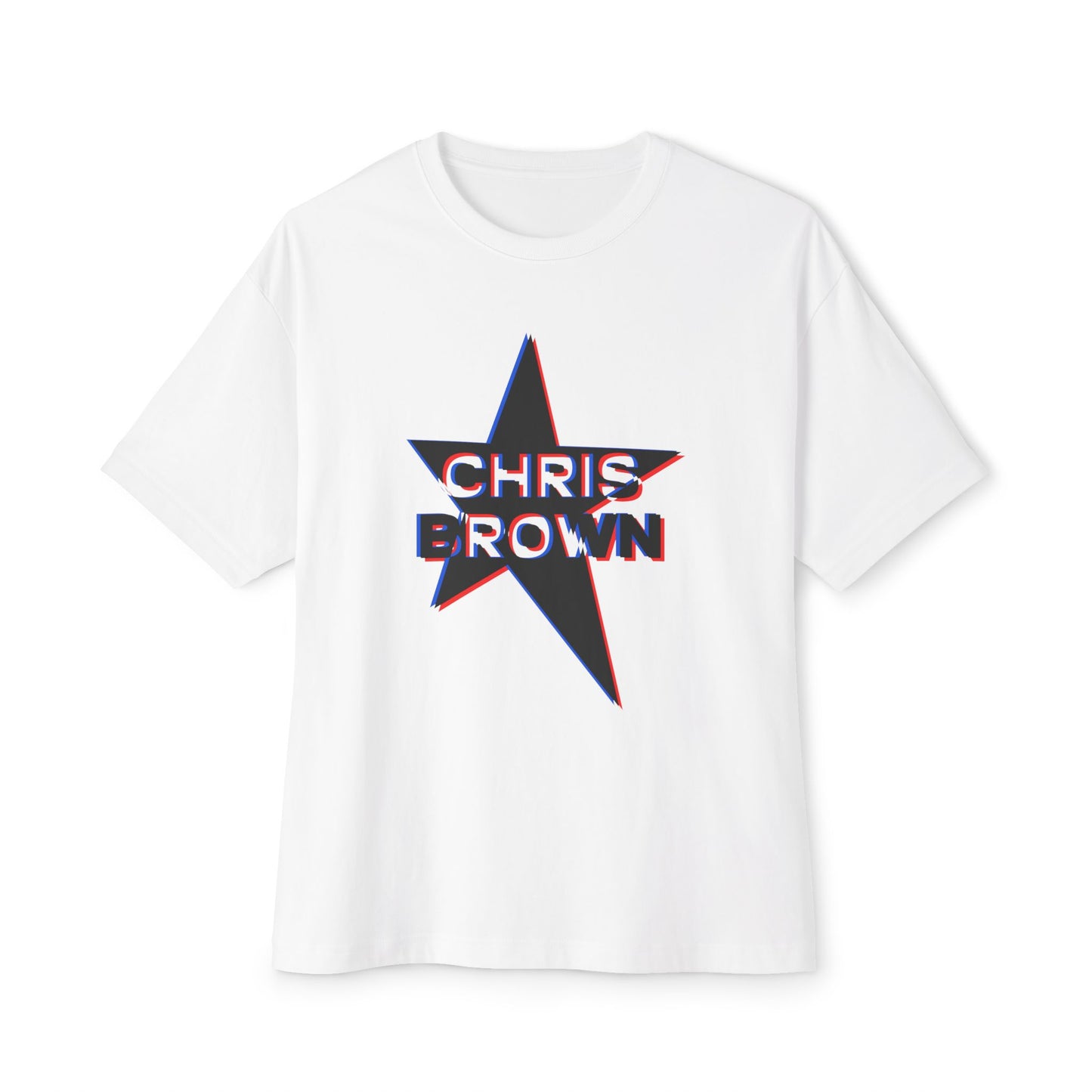 Star Outline Retro Unisex oversized Boxy Tee - snazzymerch