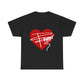Heartline Script Love Art Unisex Heavy Cotton Tee - snazzymerch