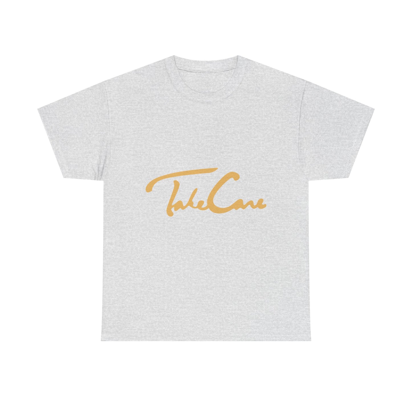 Take Care Gold Script Heavy Cotton Tee Printify
