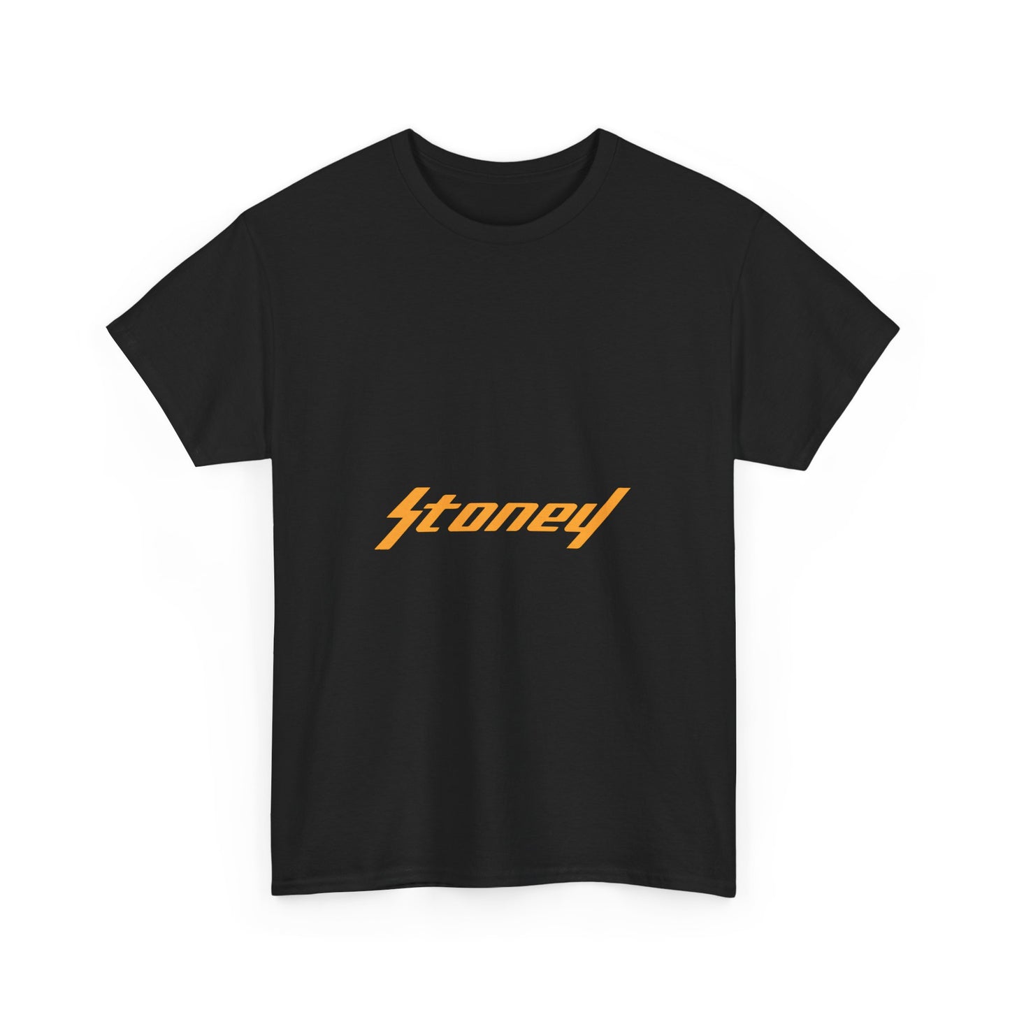 Orange Lightning Text Logo Unisex Heavy cotton Tee Printify
