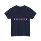 Pink Heart Bold Letter Unisex Heavy Cotton Tee - snazzymerch