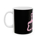 Retro Pink “Stay Weird” Typography Ceramic Mug, (11oz, 15oz) - snazzymerch