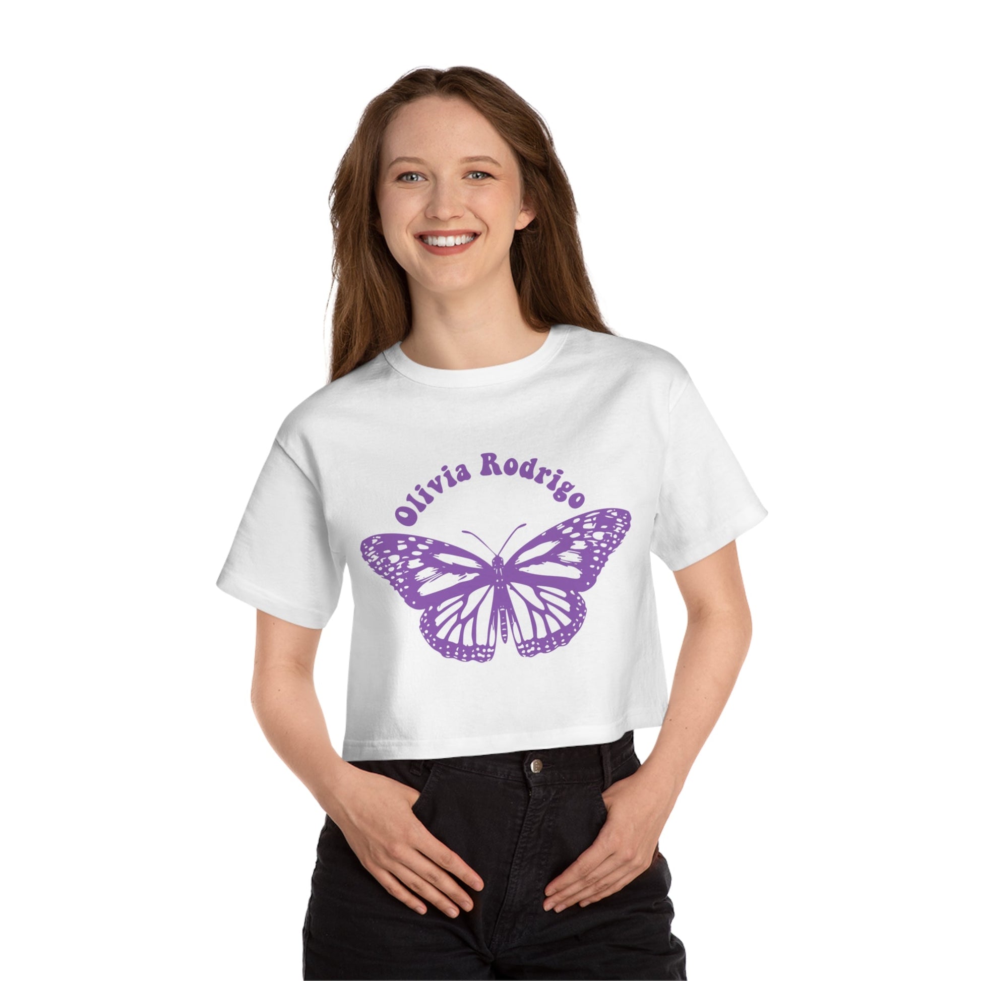 Olivia Rodrigo Women's Cropped t-shirt - With Butterfly Printify