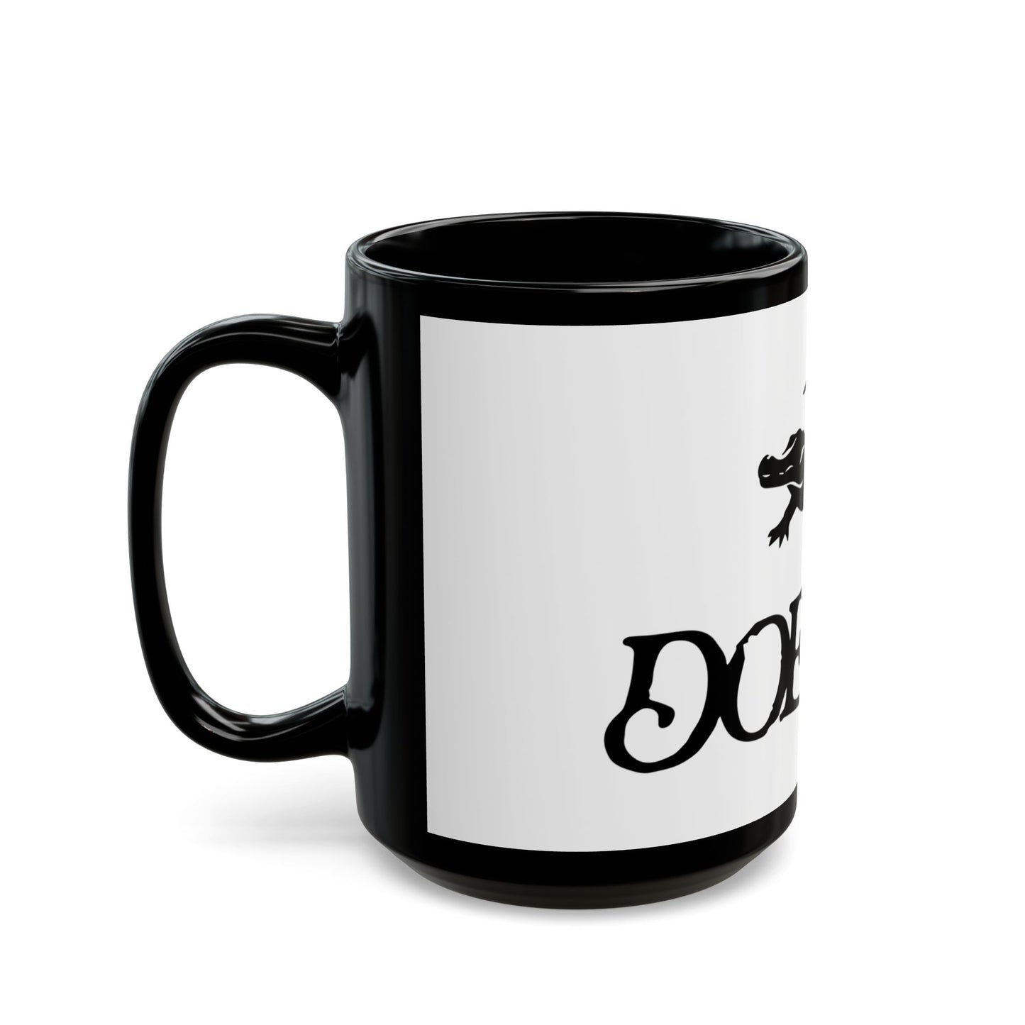 Red Typography Black Mug (11oz, 15oz) - snazzymerch