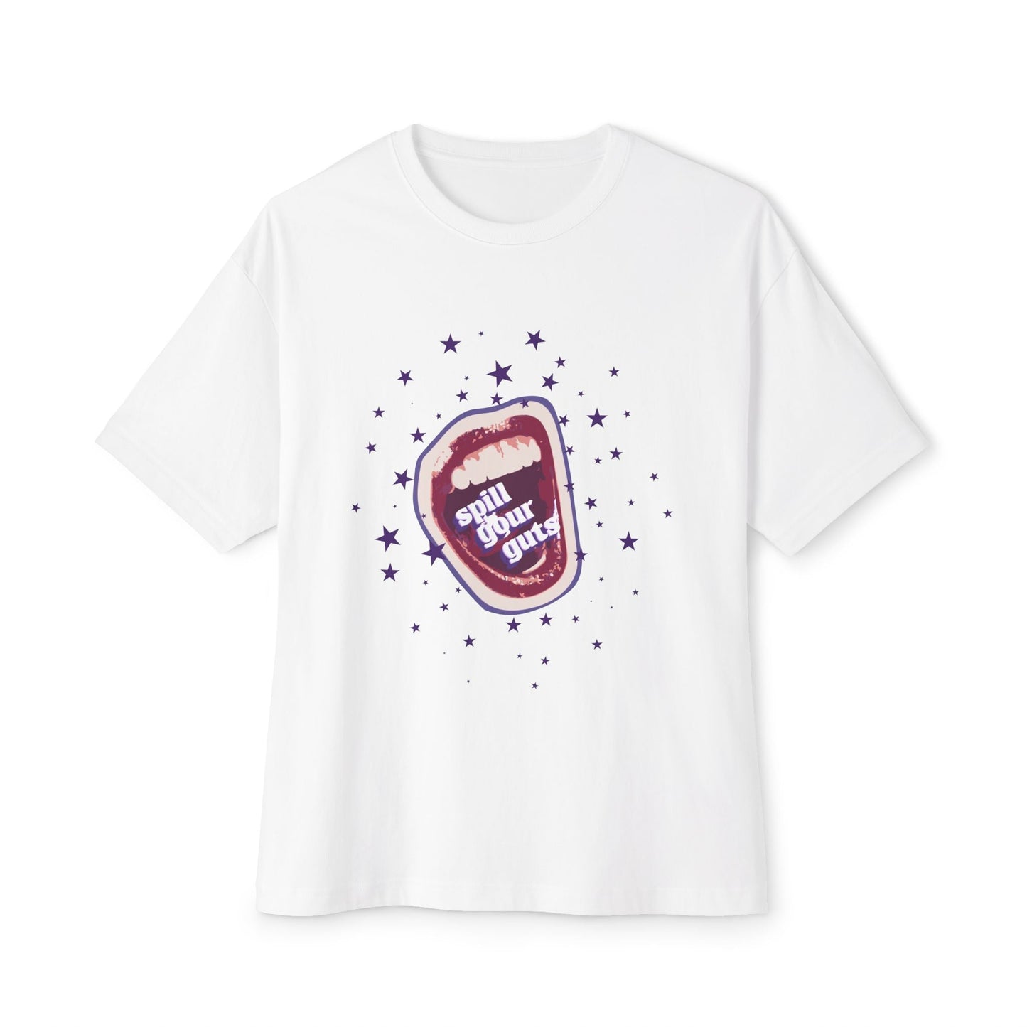 Spill Your Guts Scream-Oversized Tee Printify