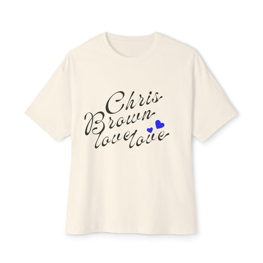 Heart Team Graphic Unisex oversized Boxy Tee - snazzymerch