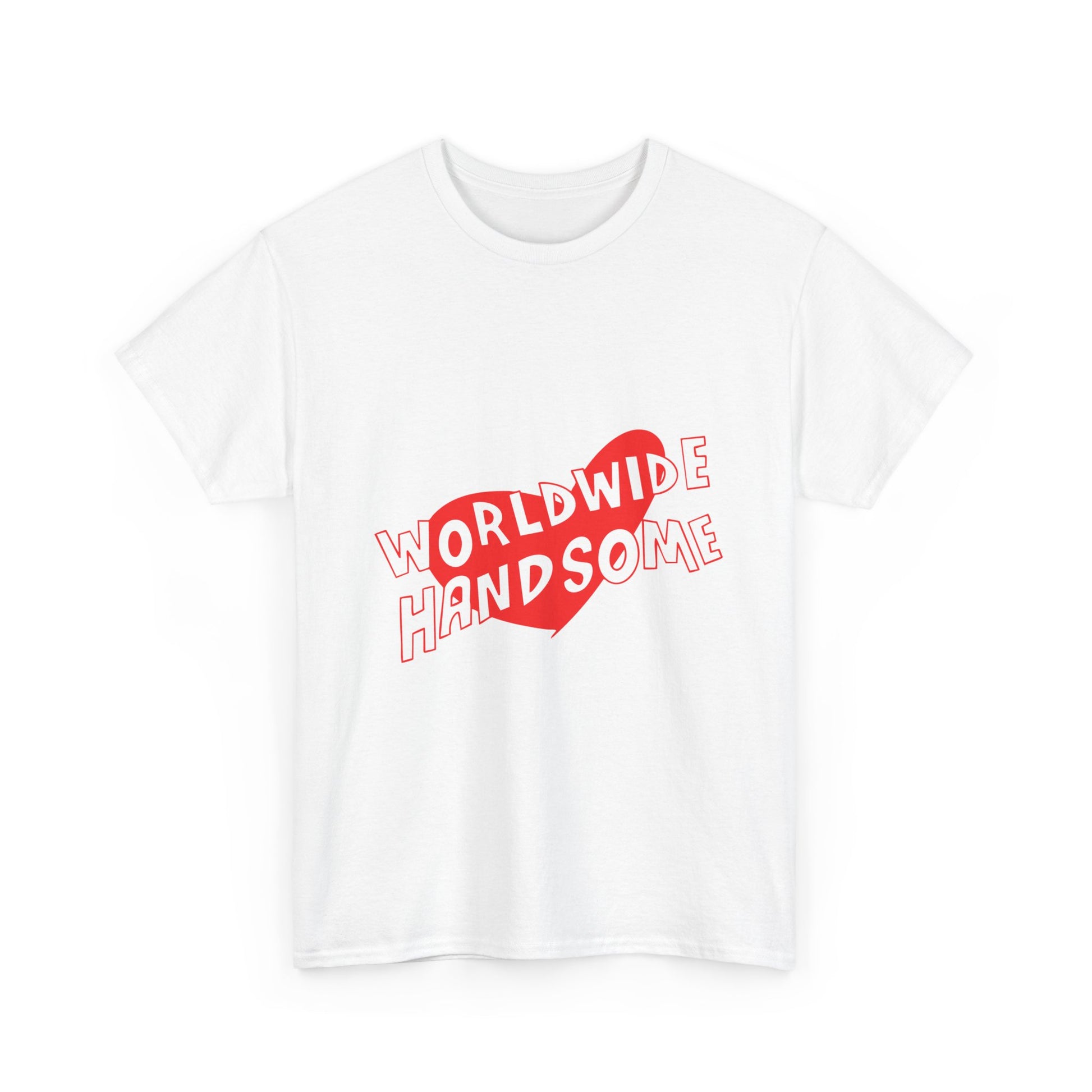 Worldwide Handsome Heart Unisex Heavy Cotton Tee Printify
