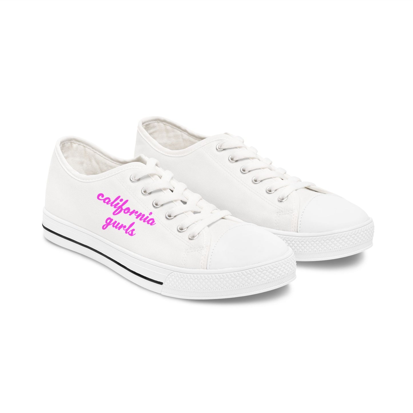 California Script – Unisex Low Top Sneakers Printify