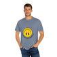 Yellow Smiley Unisex Garment-Dyed T-shirt - snazzymerch
