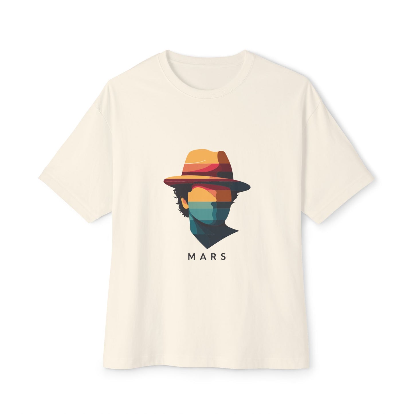 Funk Shadow Portrait Unisex Oversized Boxy Tee Printify