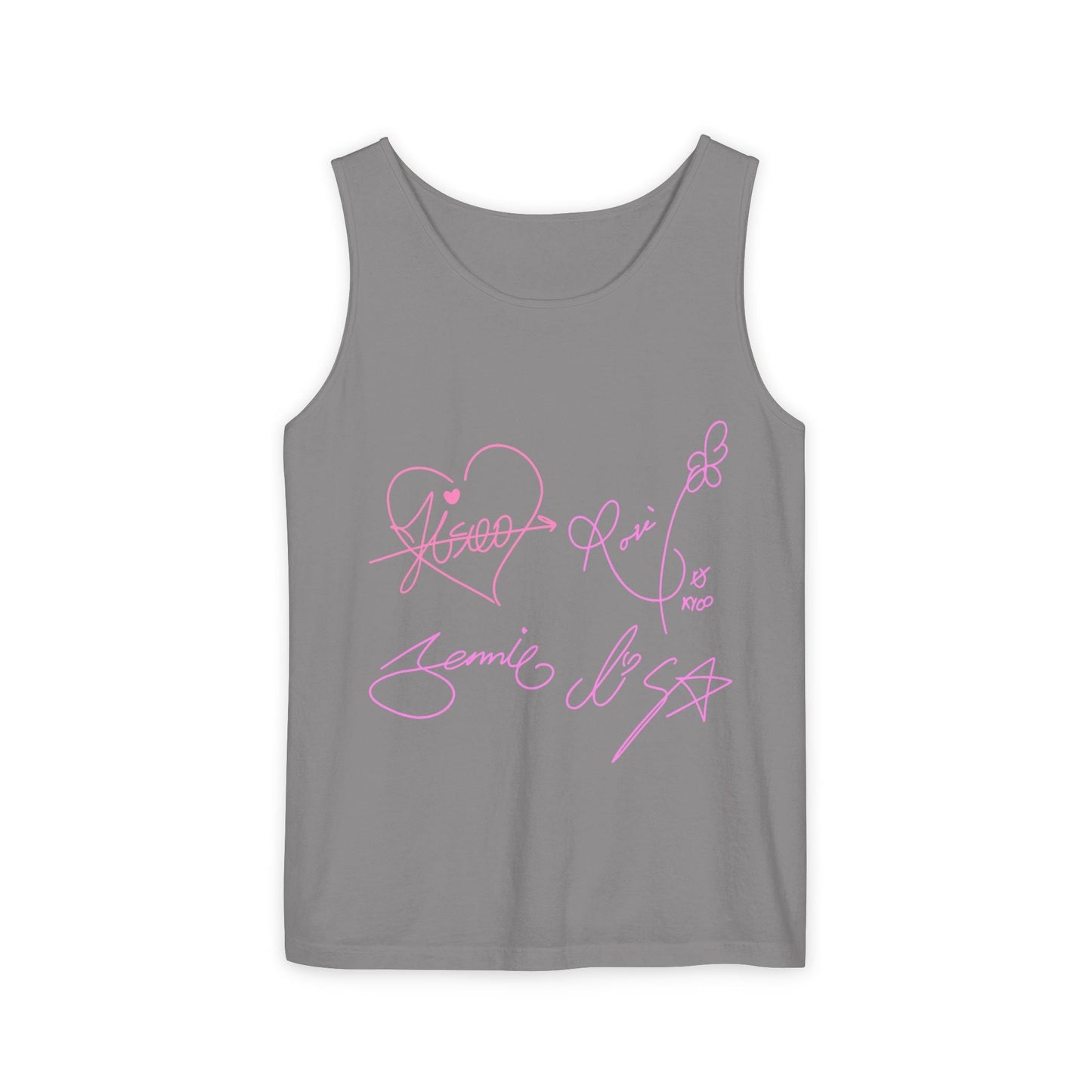 Signature Autograph – Dyed Tank Top Printify