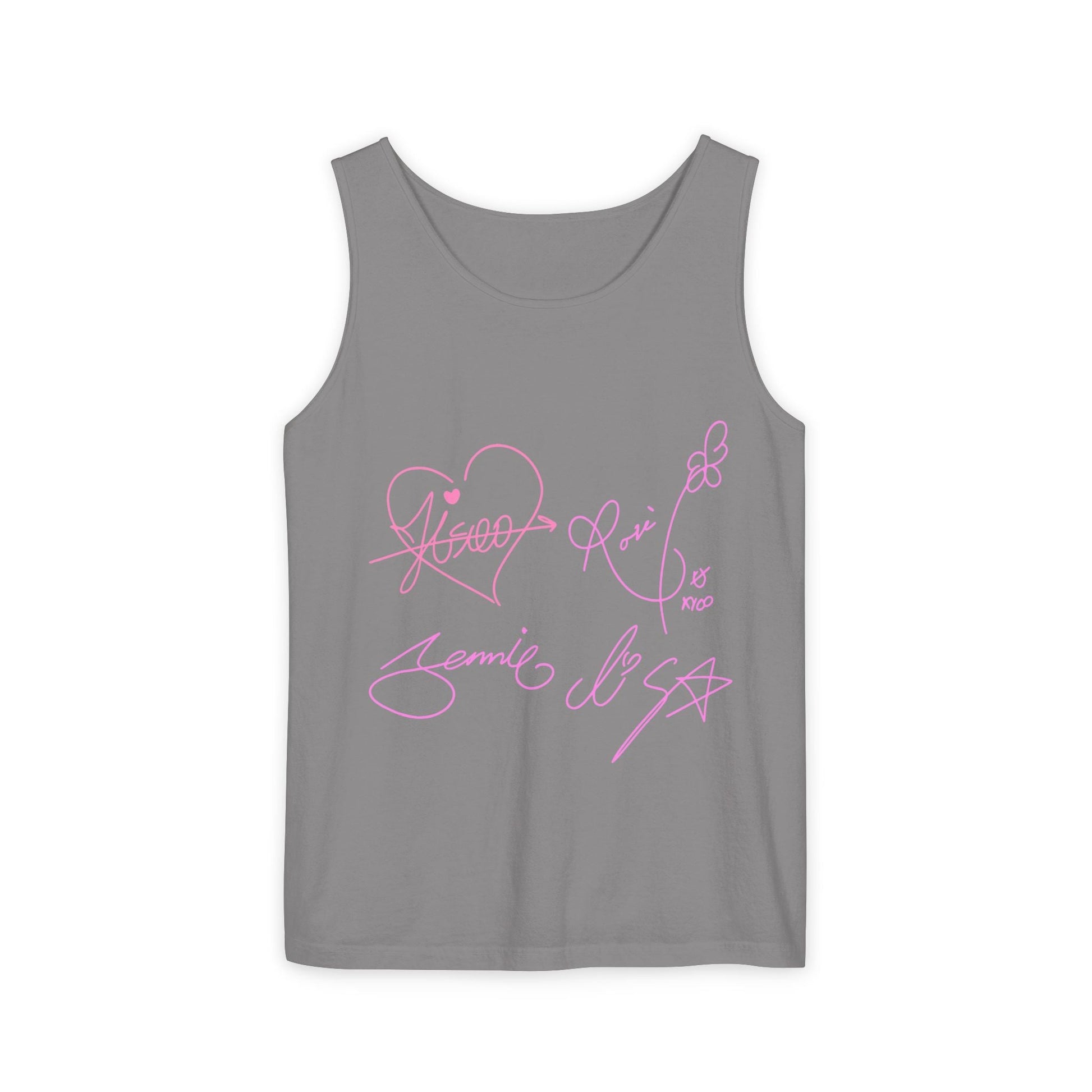 Signature Autograph – Dyed Tank Top Printify