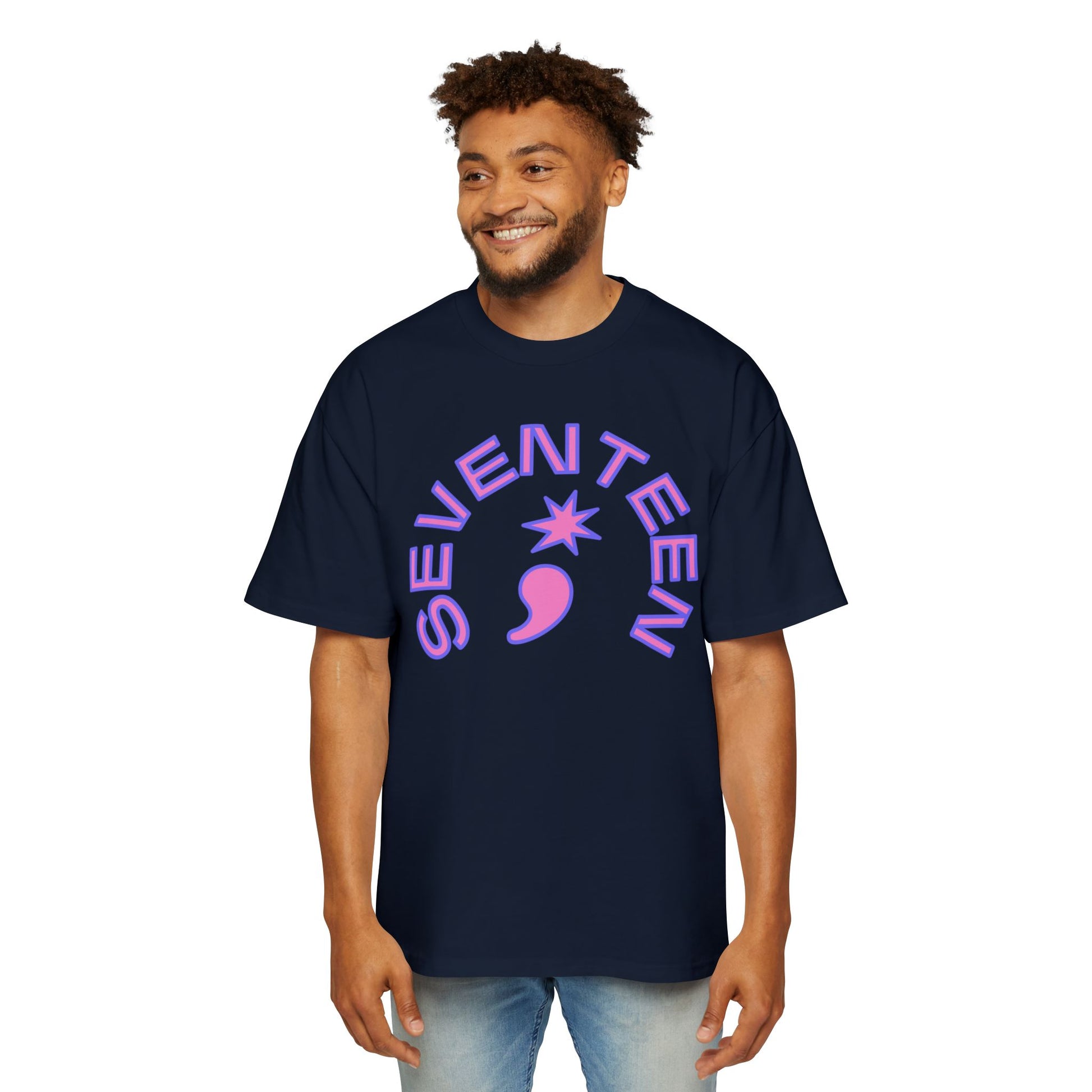 Arc Star Seventeen Men's Heavy Oversized Tee - snazzymerch
