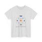 Colorful Planetary Orbit Diagram Unisex Cotton Tee Printify
