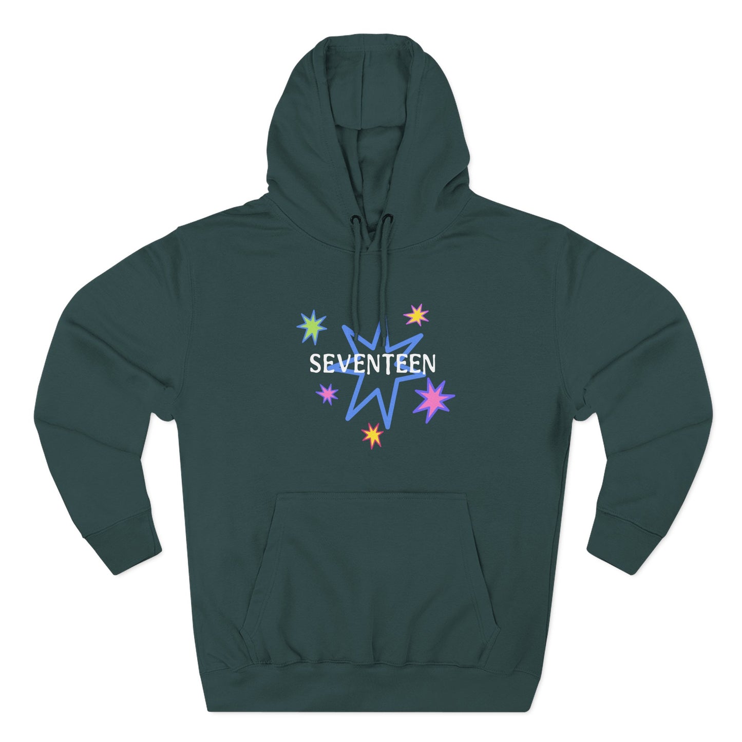 Starlight Seventeen Three-Panel Fleece Hoodie - snazzymerch