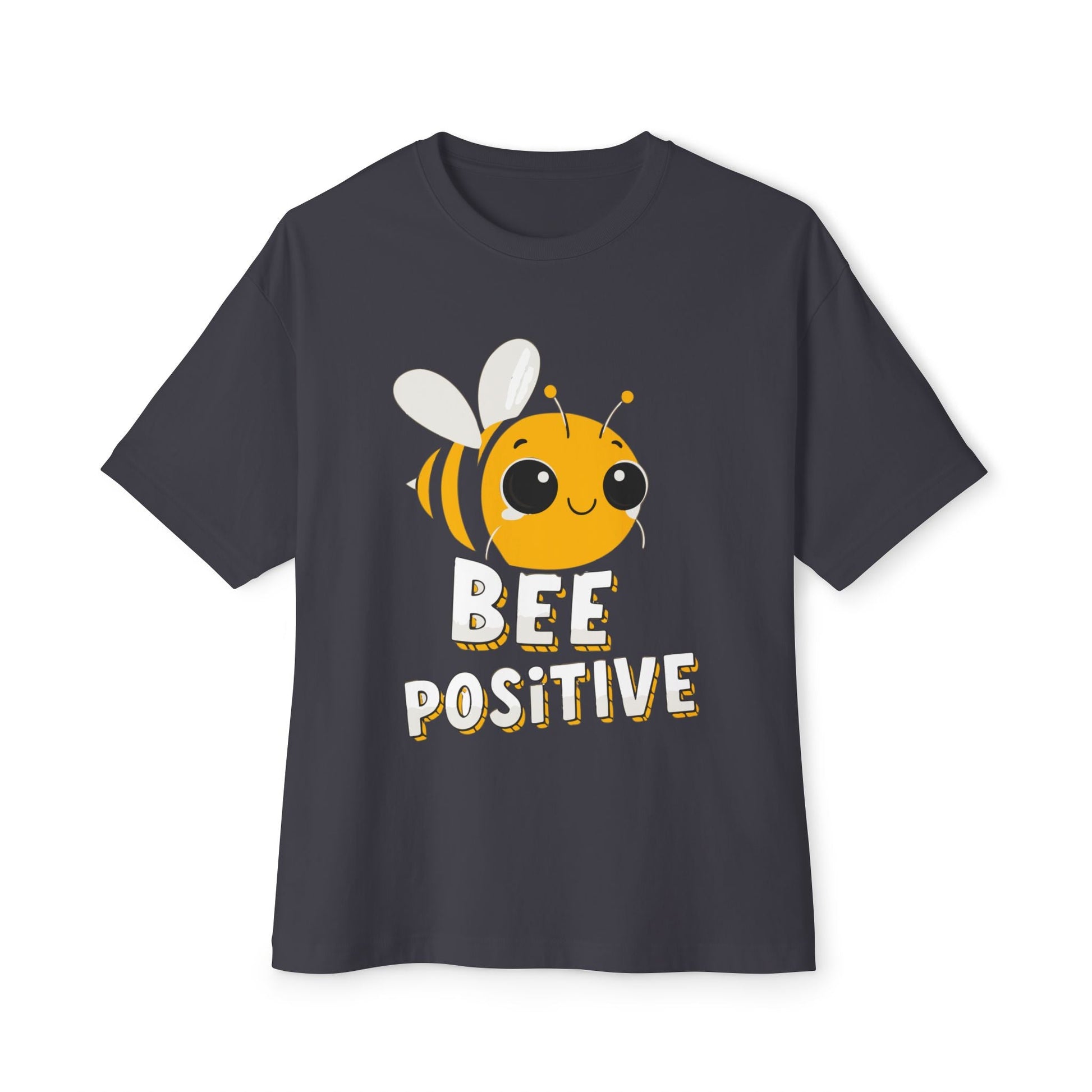 Oversized boxy Tee – Snazzy Bee positive Edition Printify