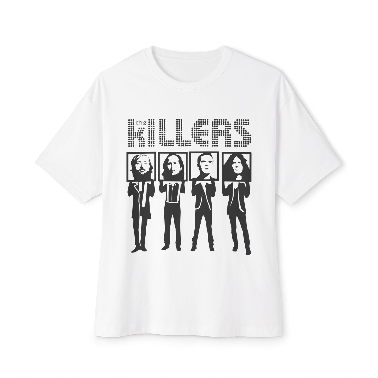 Retro Block Letter Unisex Oversized Boxy Tee - snazzymerch